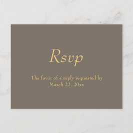 Menú Sandstone y Gold RSVP