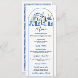 Menú Santorini Grecia Boda griego