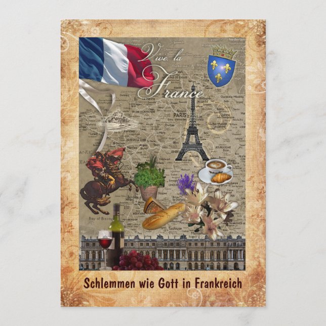 Menú Schlemmen en Francia como dios (Anverso)