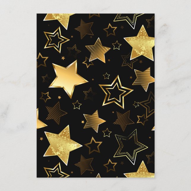Menú Seamless pattern with Golden Stars (Anverso)