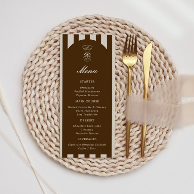 Menú She's A Tini Bit Older Coffee Martini Birthday (Subido por el creador)