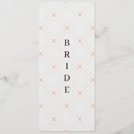 Menú Silla geométrica reservada de melocotón y crema pa