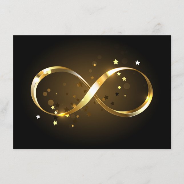 Menú Símbolo de infinito dorado (Anverso)