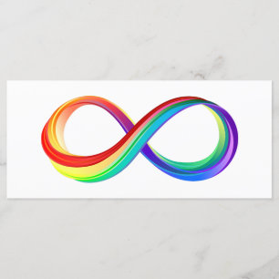 Menú Símbolo infinito arcoiris en capas