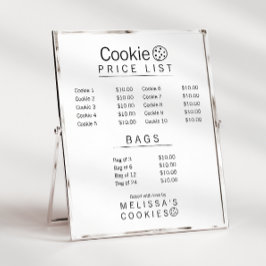 Menú Simple de Panadería Listo para la Marca