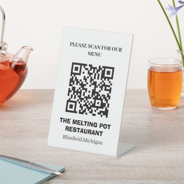 Menú simple de señal de código QR (In Situ)