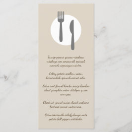 Menú   Simple, elegante y moderno restaurante personali