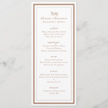 Simple Flor de Cobre Boda Cena