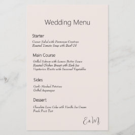 menú simple japonés con color de flor de cerezo