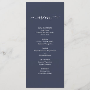 Menú simple para Boda u otra ocasión especial