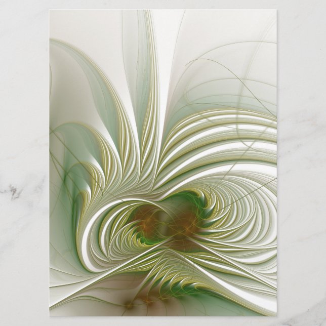 Menú Soft and tenderness fractal fantasy flower (Anverso)