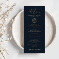 Menú Sol celeste y luna