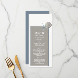 Menú Starfish and Sand Dollar - Boda en la playa