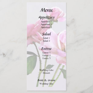 Menú Suministros de boda de Rosas Miniatura Rosadas