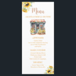 Menú Sunflowers Está fuera de la ducha de novia en el m<br><div class="desc">Sunflowers She's Off The Market Bridal Shower Menu Card Todo el texto puede ser personalizado</div>