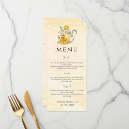 Menú Té acuático fiesta ducha de novia