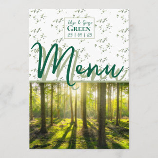 Menú Tema Bosque Verde