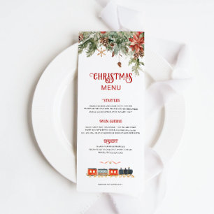 Menú Tema del Polar Express