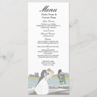 Menú Tema tradicional escocés y Boda celta