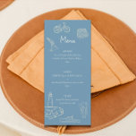 Menú Temático de Cape Cod<br><div class="desc">Añada un toque de sofisticación deportiva a su evento especial con nuestro menú temático de golf. Perfecto para bodas, fiestas o cenas con temática de golf, en la carta encontrará elegantes ilustraciones acuáticos de clubes de golf y verdes, que le dan el encanto de la calle. Impreso en papel de...</div>