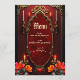 Menú The spirit of the wonderful vintage style