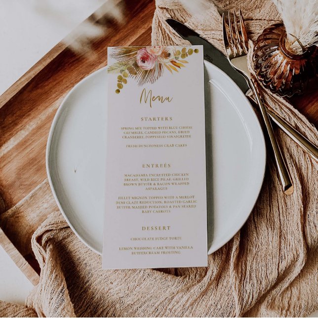 Menú tropical Boho Boho Fiesta de bodas Alimentos  (Subido por el creador)