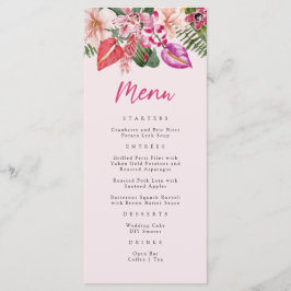 Menú Tropical Rosa