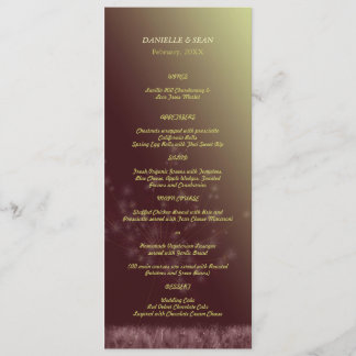 Menú Twilight Dandelion Boda
