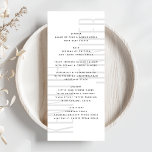 Menú Ultra LET COME Boda Minimalista moderno DETALLADO<br><div class="desc">Este diseño moderno es minimalista, pero lúdico, con una perfecta colocación de texto en blanco y negro, lo que da lugar a un aspecto limpio y ordenado. Este diseño es de personalizable a otros colores y forma parte de una suite y colección única de Phrosne Design. Esto sería genial para...</div>