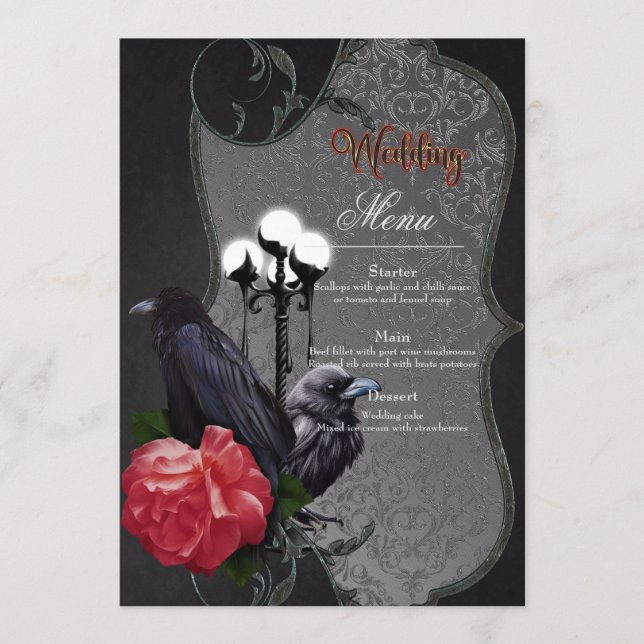 Menú Un boda único (Anverso)