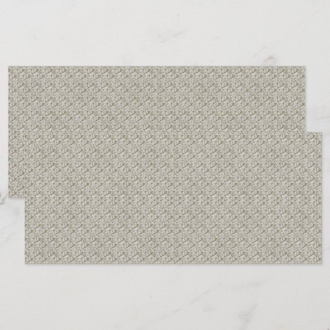 Menú un fondo beige con un patrón de cuadrados pequeños (Anverso / Reverso)