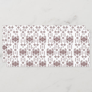 Menú un fondo blanco con un patrón rojo