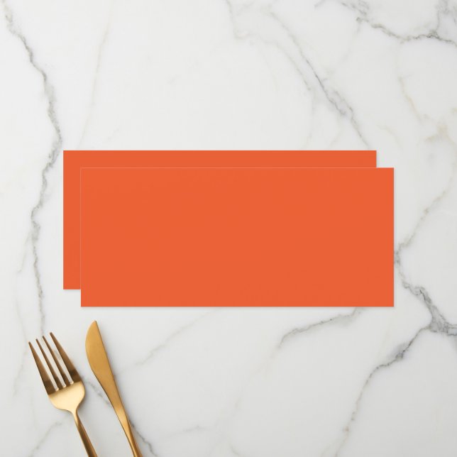 Menú un fondo naranja con un (Anverso/Reverso In Situ)