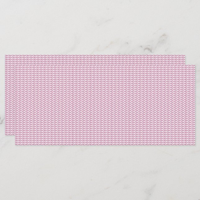 Menú un fondo rosa y blanco con líneas onduladas (Anverso / Reverso)