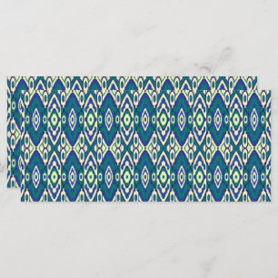 Menú un patrón azul y verde con fondo blanco