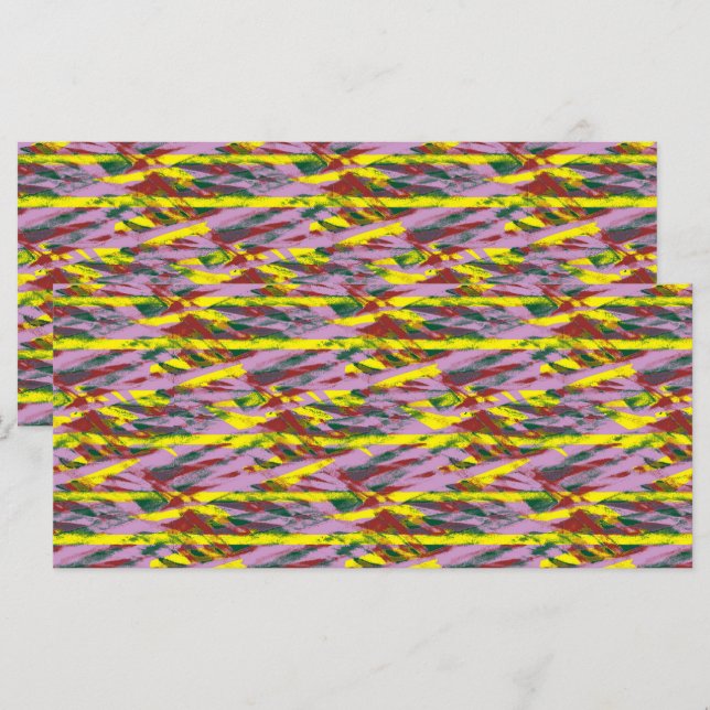 Menú un patrón muy colorido con muchas co (Anverso / Reverso)