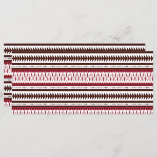 Menú un patrón rayado rojo y blanco