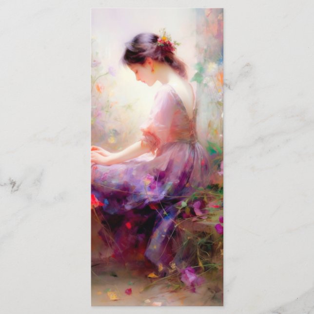 Menú Un sueño diurno de marcadores de flores (Anverso)