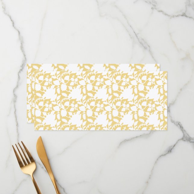 Menú Una alfombra amarilla con un motivo de repetición  (Anverso/Reverso In Situ)