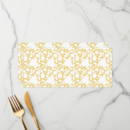 Menú Una alfombra amarilla con un motivo de repetición 