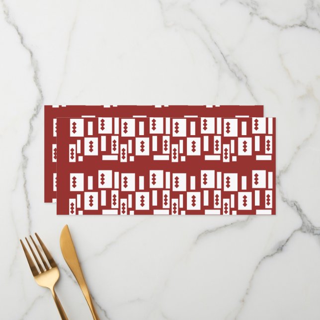 Menú Una alfombra roja con un patrón texturizado está e (Anverso/Reverso In Situ)