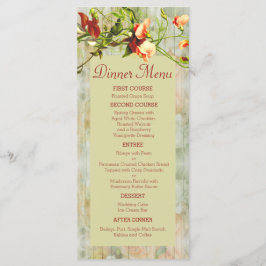 Menú Valla pintada con flores de primavera