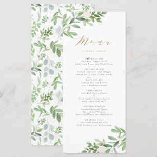 Menú Vegetación acuática y Boda de flores blancas