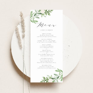 Menú Vegetación acuática y Boda de flores blancas