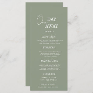 Menú Verde Masaje mínimo Un día antes de la cena de ens