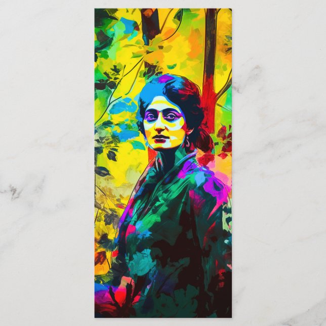 Menú Vibrante Marcador de belleza otoñal (Anverso)