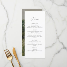 Menú Vintage Field, boda inspirado en el arte fino