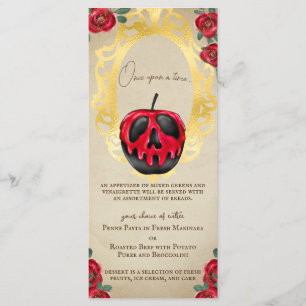 Menú Vintage White Fairtale Poison Apple