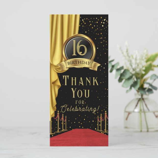 Menú VIP, cumpleaños de la alfombra roja, cumpleaños de (Anverso de pie)