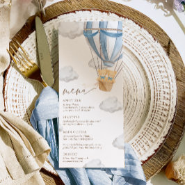 Menú We Can Bearly Wait Twins Baby Shower